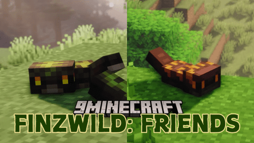 FinzWild: Friends Mod (1.21.1, 1.20.1) – Little Snake-like Friend Thumbnail