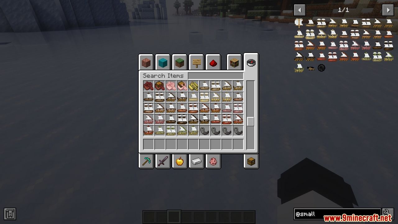 Small Ships Mod (1.21.1, 1.20.1) - Different Types of Ships 2