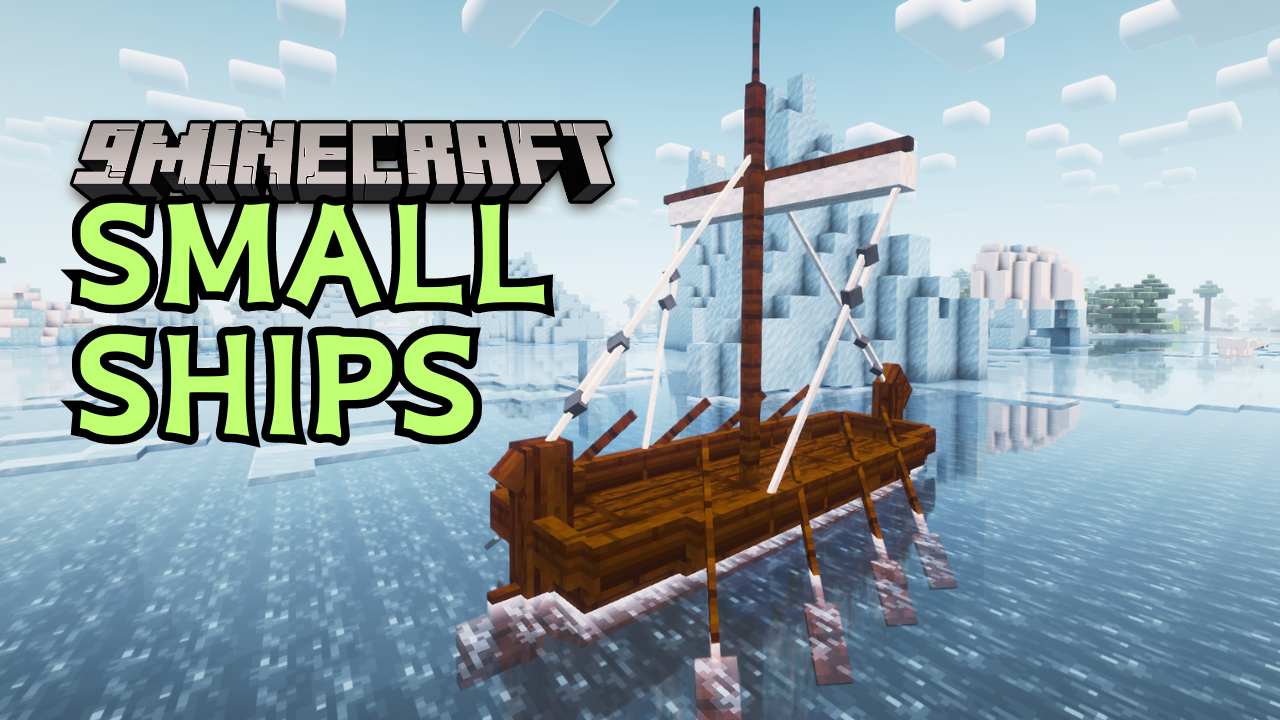 Small Ships Mod (1.21.1, 1.20.1) - Different Types of Ships 1