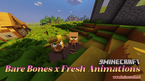 Bare Bones x Fresh Animations Resource Pack (1.21.1, 1.20.1) – Texture Pack Thumbnail