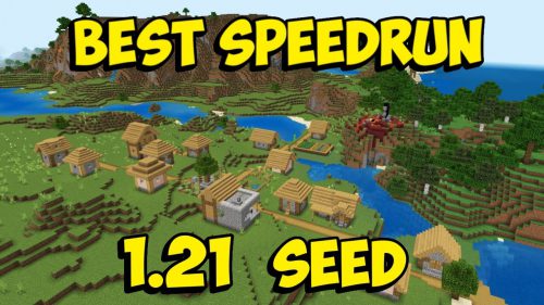 Best Speed Run Seeds At Spawn For Minecraft (1.21.4, 1.21.1) – Bedrock Edition Thumbnail