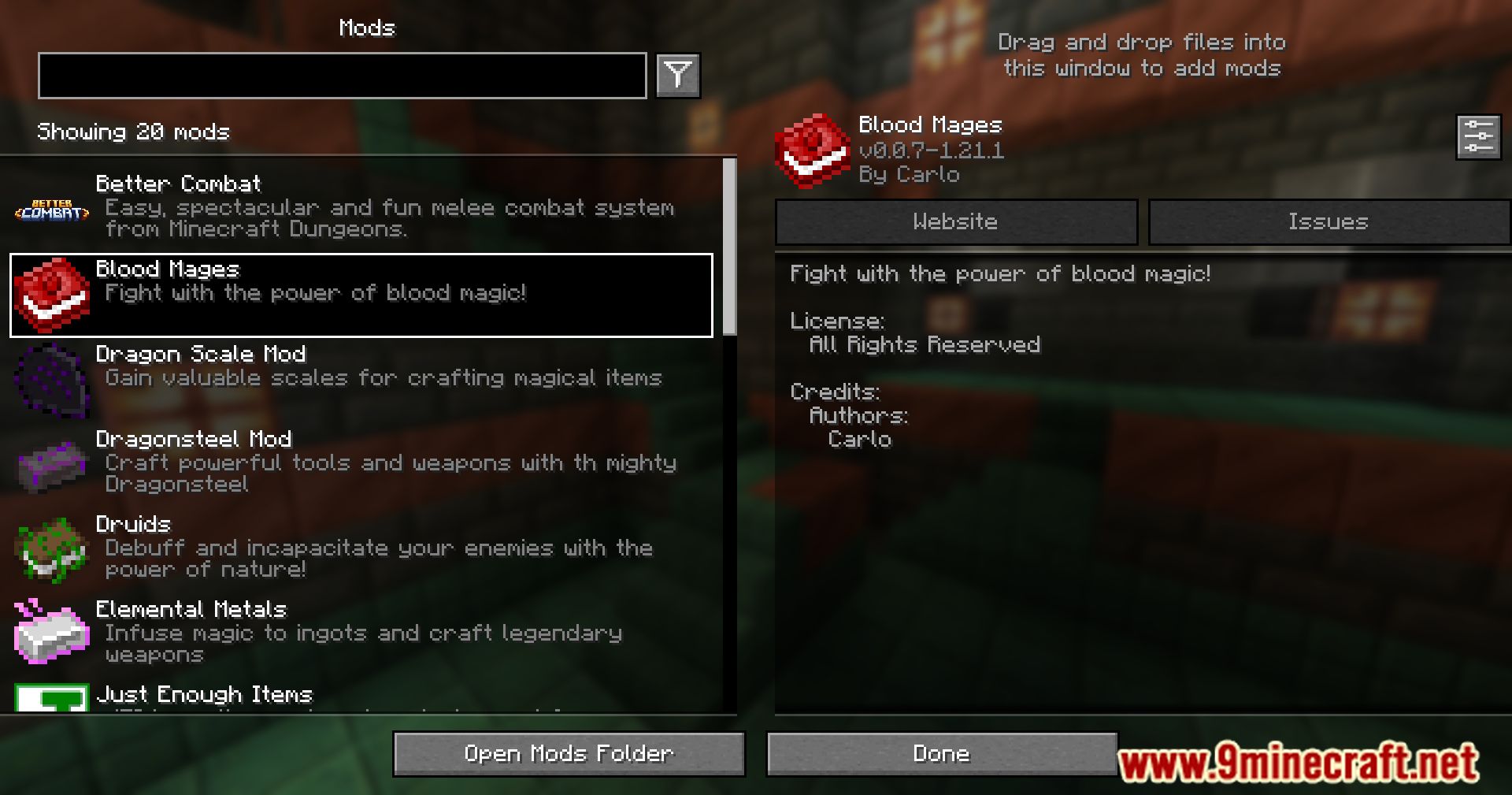 Blood Mages Mod (1.21.1, 1.20.1) - Unleash Blood Magic 2