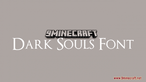 Dark Souls Font Resource Pack (1.21.1, 1.20.1) – Texture Pack Thumbnail