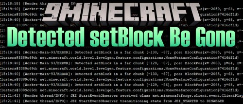 Detected setBlock Be Gone Mod (1.20.1, 1.19.2) – Suppress Spam Message Thumbnail