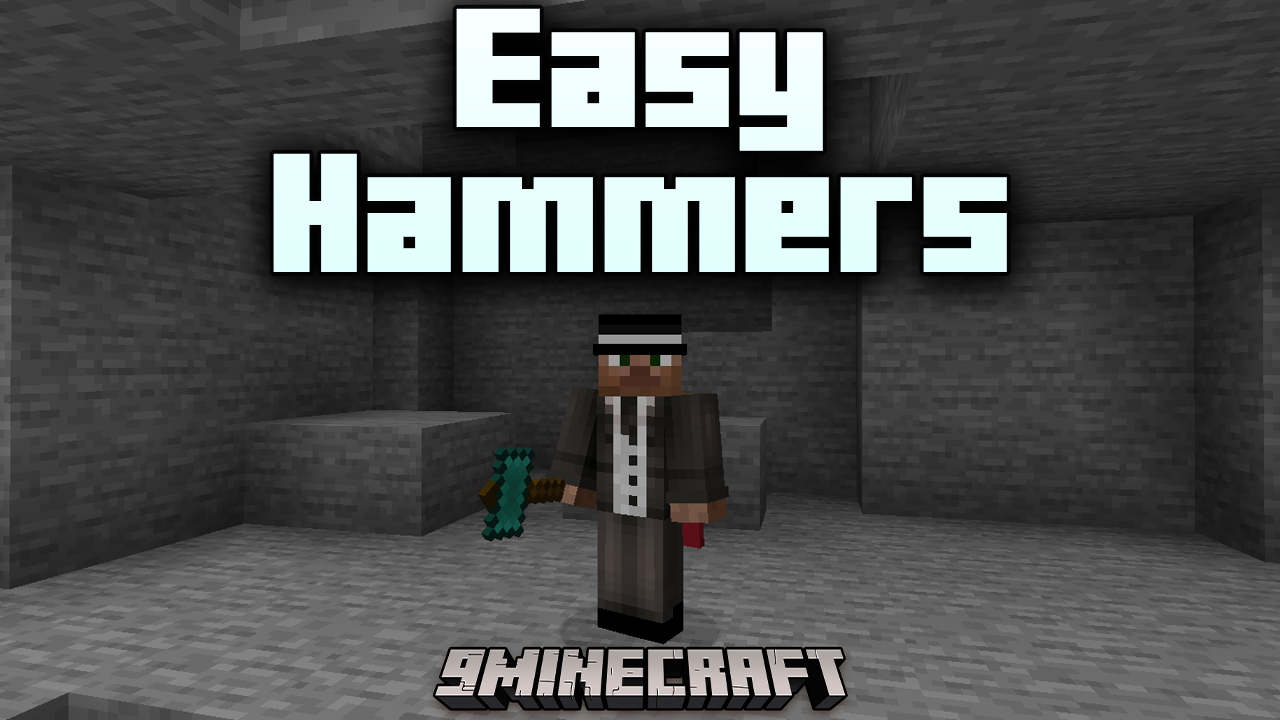 Easy Hammers Mod (1.21.1, 1.20.1) - Efficient 3x3 Mining 1