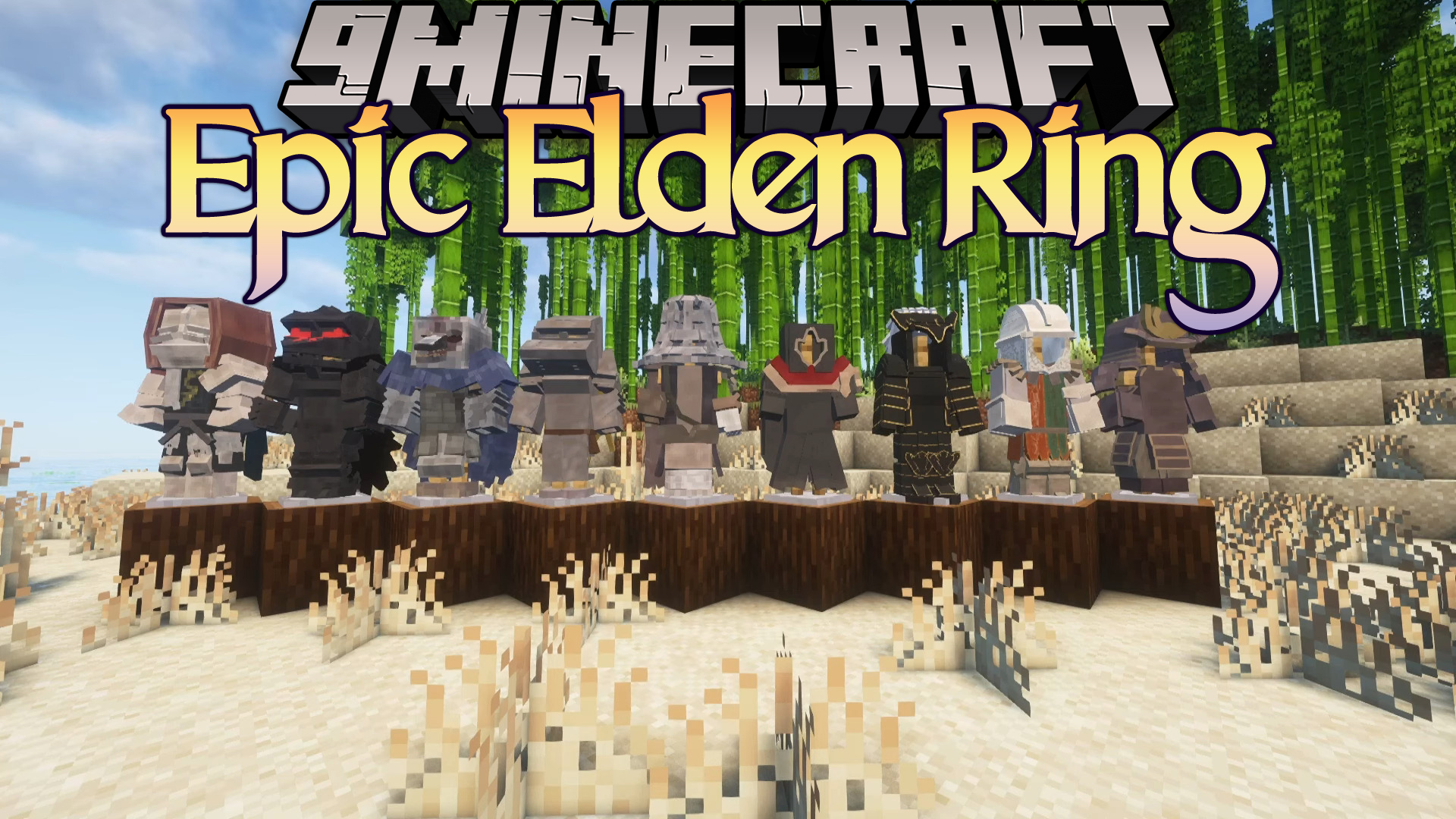 Epic Elden Ring Mod (1.20.1) - New Sets of Armor, Weapons, Mobs 1