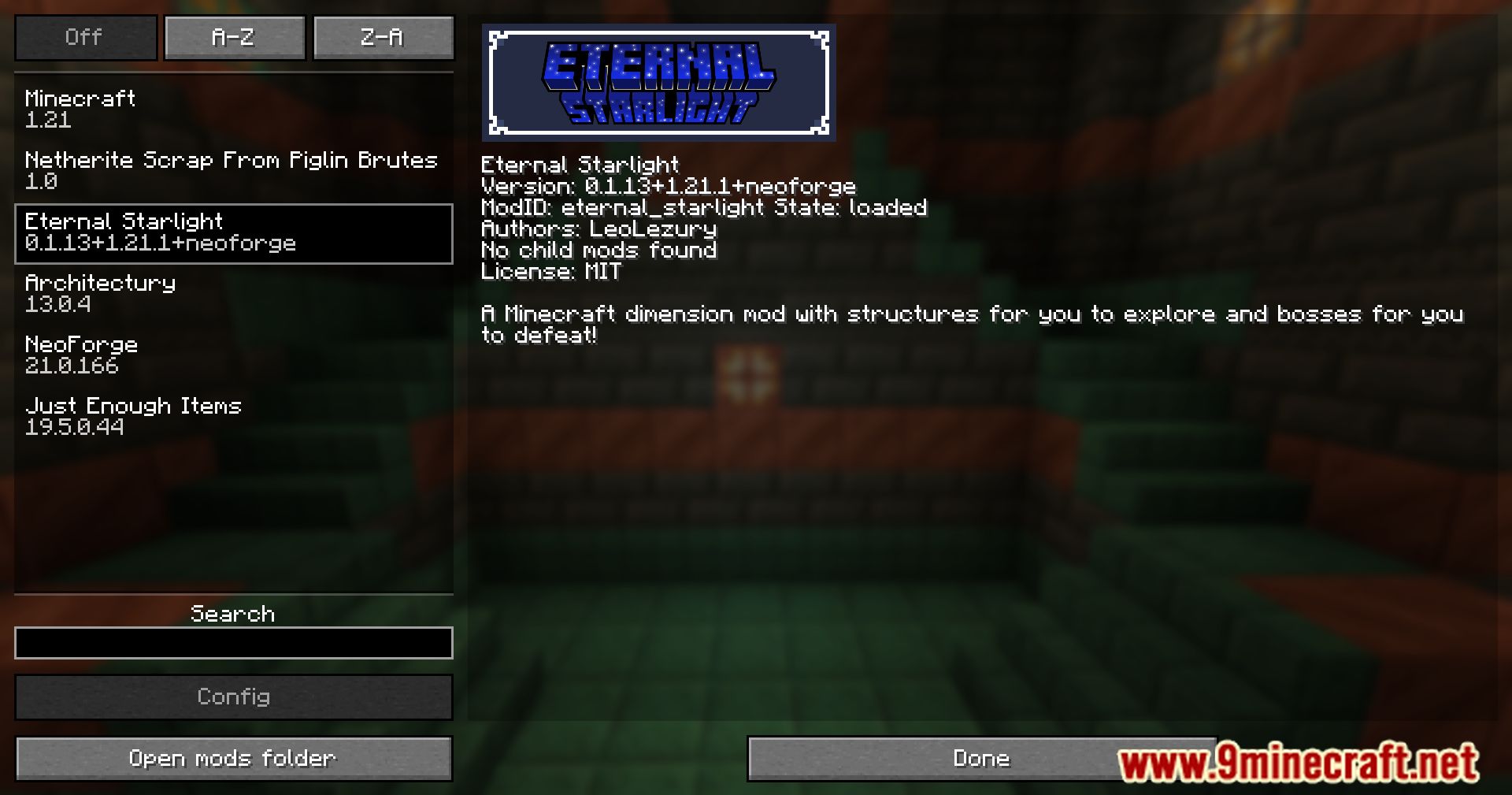 Eternal Starlight Mod (1.21.1, 1.21) - Enter the Mysterious Starlight Dimension 2