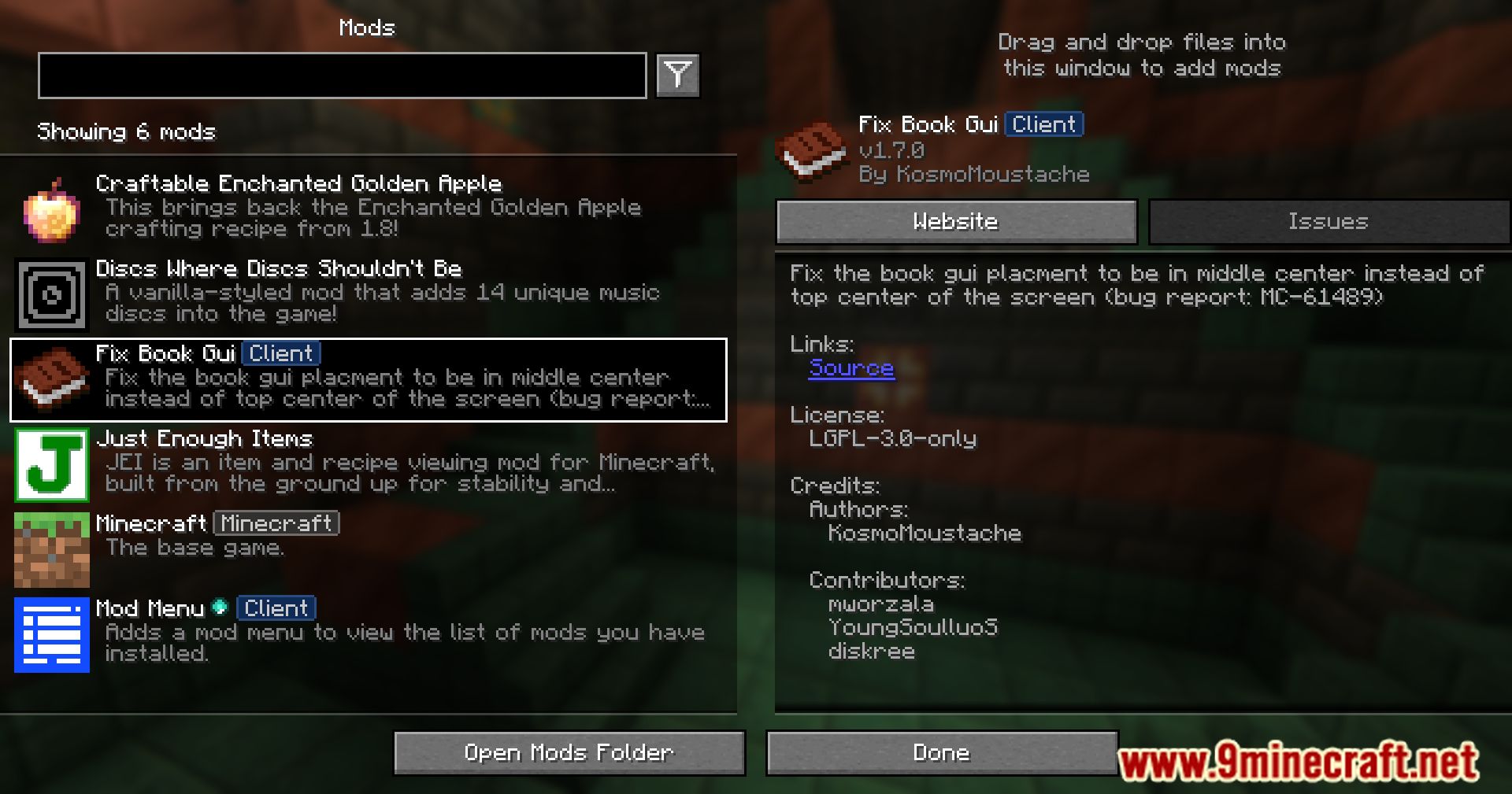 Fix Book GUI Mod (1.21.1, 1.20.1) - Perfectly Centered Book GUI 2