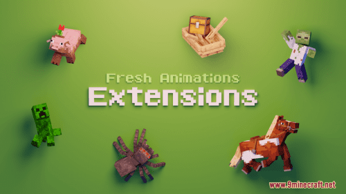 Fresh Animations Extensions Resource Pack (1.21.1, 1.20.1) – Texture Pack Thumbnail