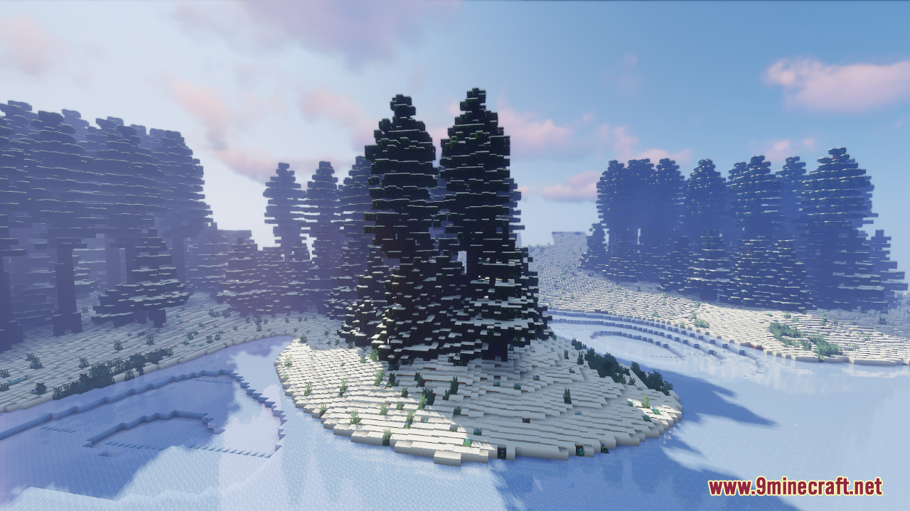 Frozen Rivers Map (1.21.1, 1.20.1) - A Winter Wonderland 3