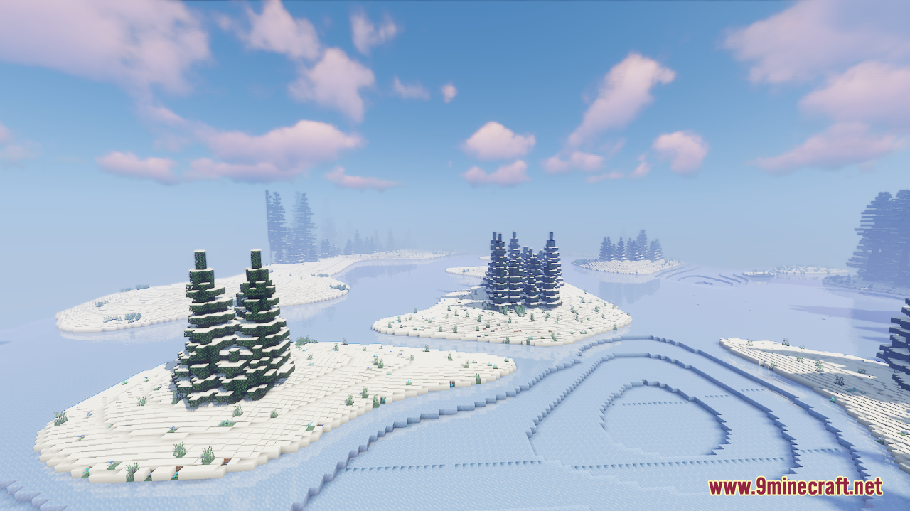 Frozen Rivers Map (1.21.1, 1.20.1) - A Winter Wonderland 4