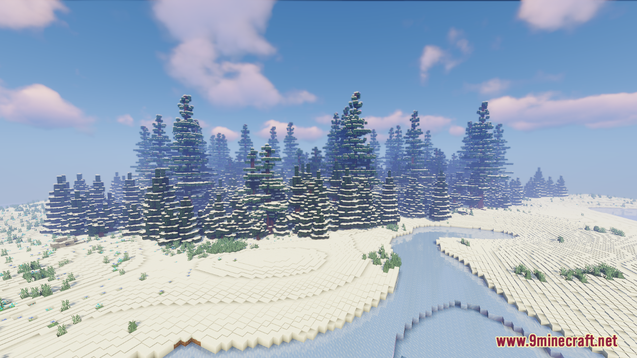 Frozen Rivers Map (1.21.1, 1.20.1) - A Winter Wonderland 7