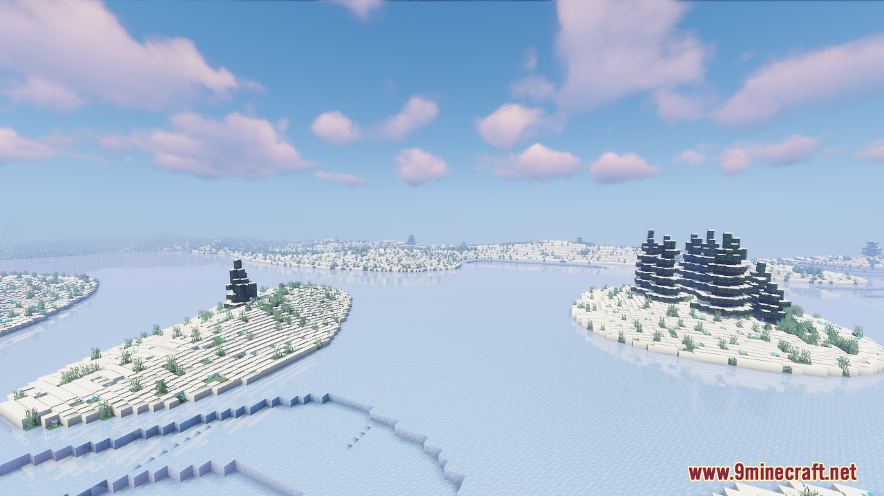 Frozen Rivers Map (1.21.1, 1.20.1) - A Winter Wonderland 8