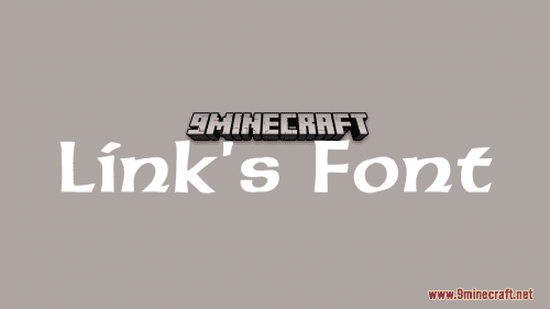 Link’s Font Resource Pack (1.21.1, 1.20.1) – Texture Pack Thumbnail