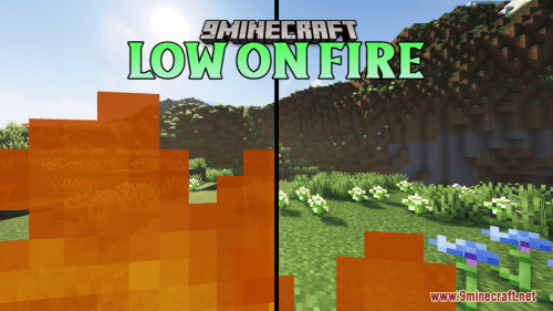 Low On Fire Resource Pack (1.21.1, 1.20.1) – Texture Pack Thumbnail