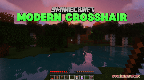 Modern Crosshair Resource Pack (1.21.1, 1.20.1) – Texture Pack Thumbnail