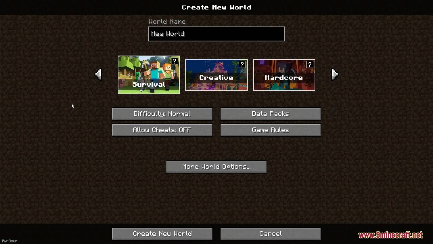 Modern World Creation Mod (1.19.2, 1.18.2) - Bedrock-Like World Creation Menu 6