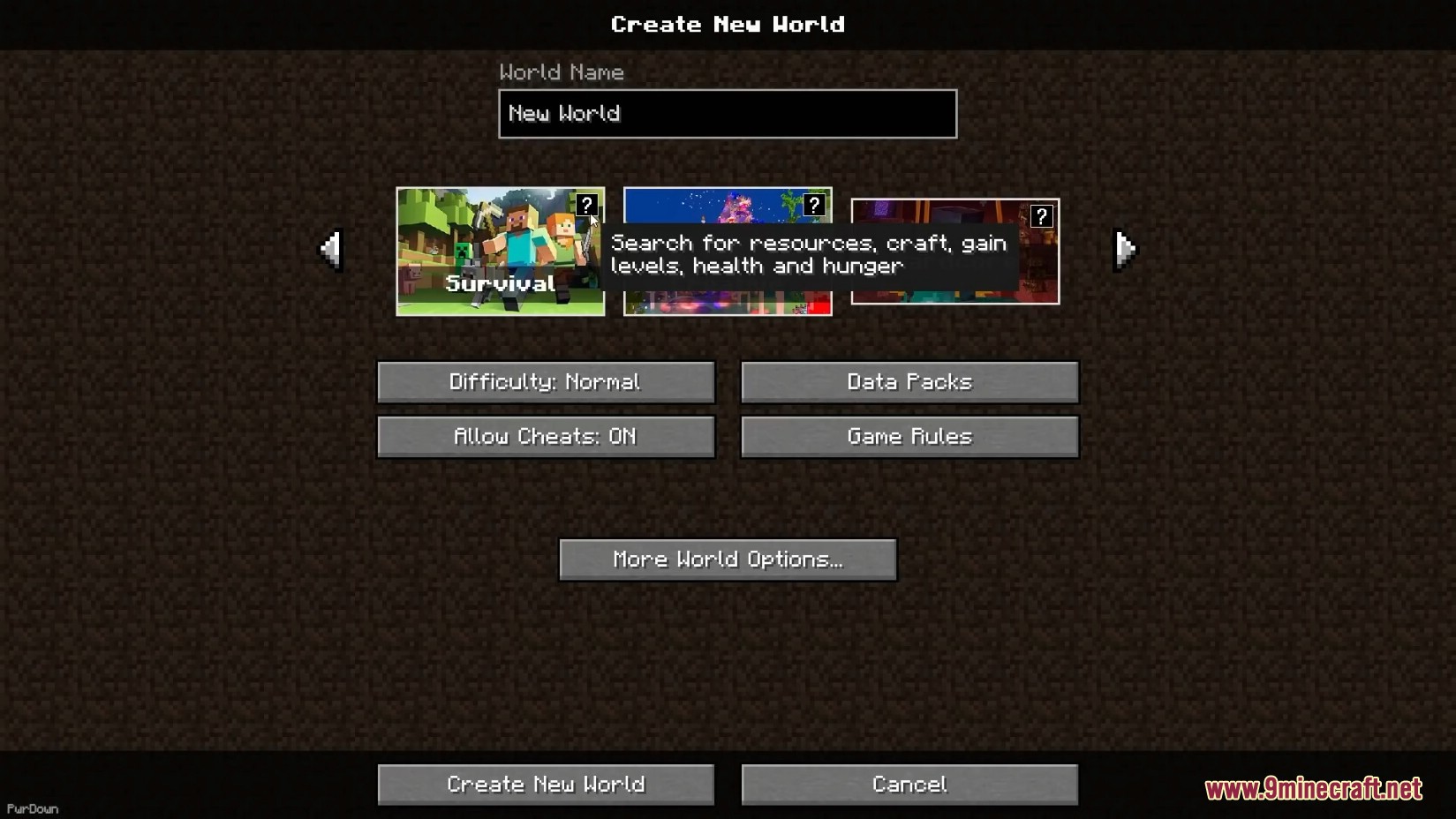 Modern World Creation Mod (1.19.2, 1.18.2) - Bedrock-Like World Creation Menu 8