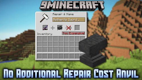 No Additional Repair Cost Anvil Mod (1.19.2, 1.18.2) – No More “Too Expensive” Thumbnail