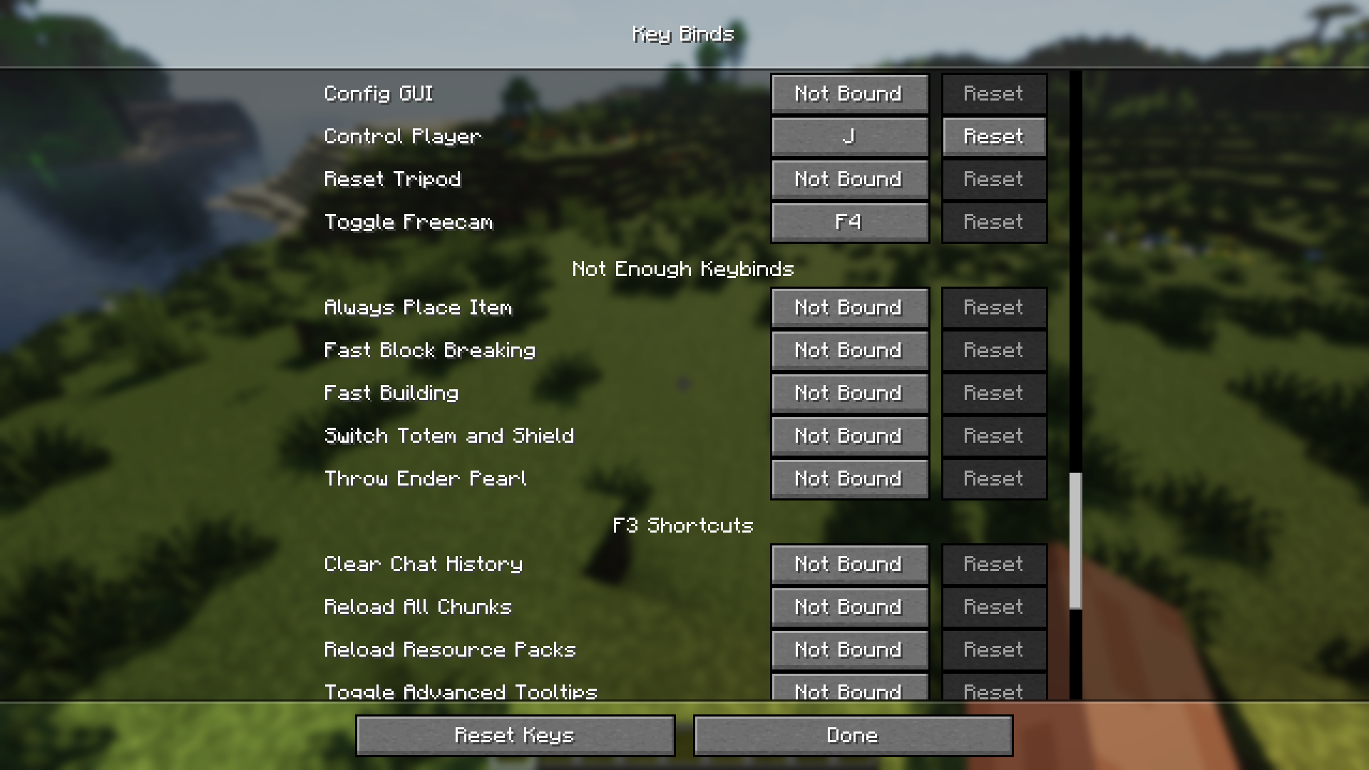 Not Enough Keybinds Mod (1.21.1, 1.20.6) - More Keybinds With Special Purposes 2