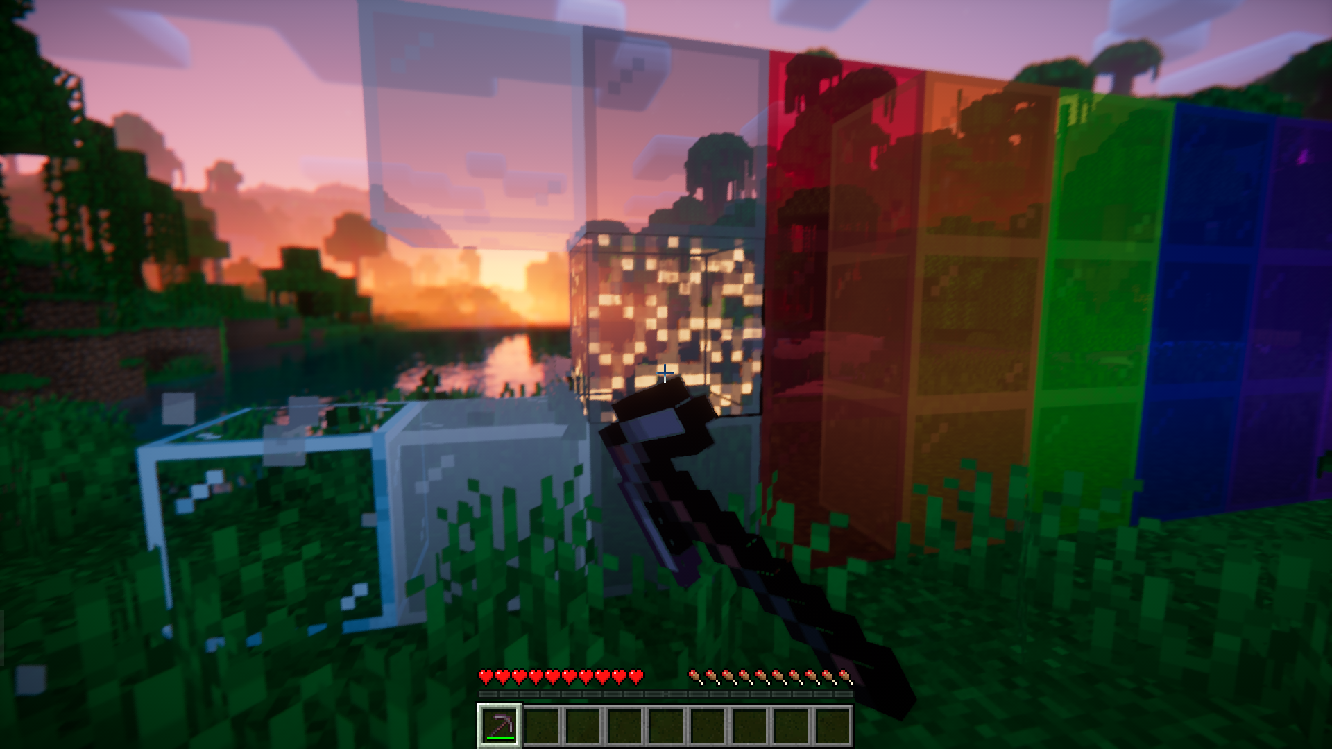 Pickaxe Effective Glass Mod (1.21.1, 1.20.1) - Makes Glass Blocks Pickaxe Mineable 6