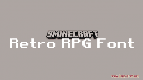 Retro RPG Font Resource Pack (1.21.1, 1.20.1) – Texture Pack Thumbnail