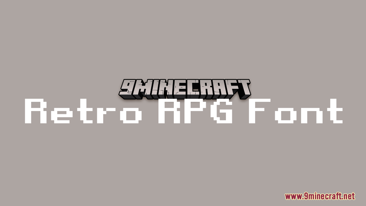 Retro RPG Font Resource Pack (1.21.1, 1.20.1) - Texture Pack 1