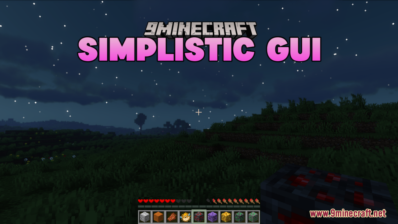 Simplistic GUI Resource Pack (1.21.1, 1.20.1) - Texture Pack 1