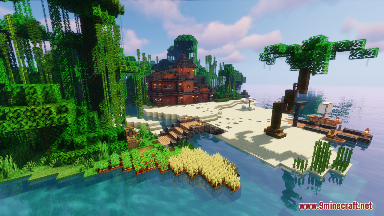 Summer Paradise Island Map (1.21.1, 1.20.1) - Tropical Getaway 9