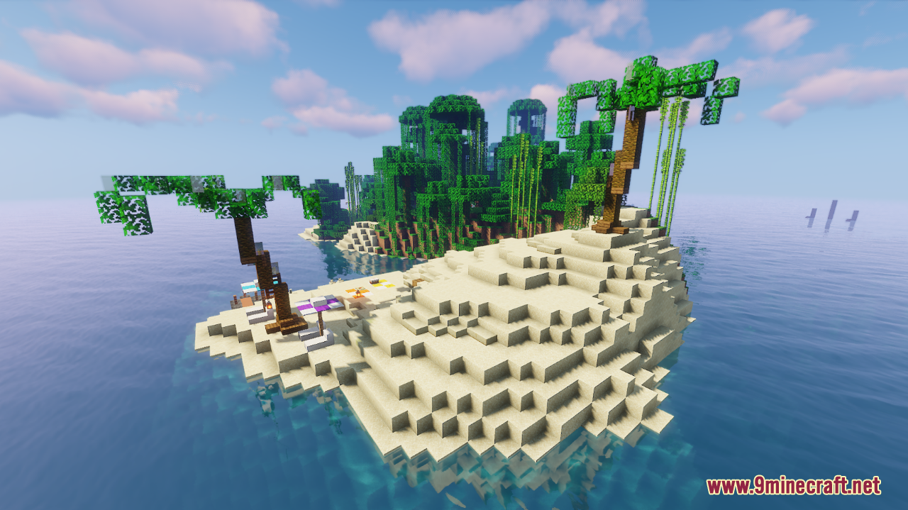 Summer Paradise Island Map (1.21.1, 1.20.1) - Tropical Getaway 7