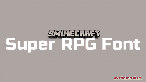 Super RPG Font Resource Pack (1.21.1, 1.20.1) – Texture Pack Thumbnail