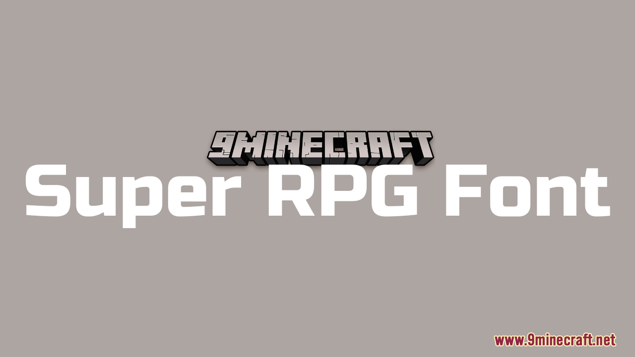 Super RPG Font Resource Pack (1.21.1, 1.20.1) - Texture Pack 1