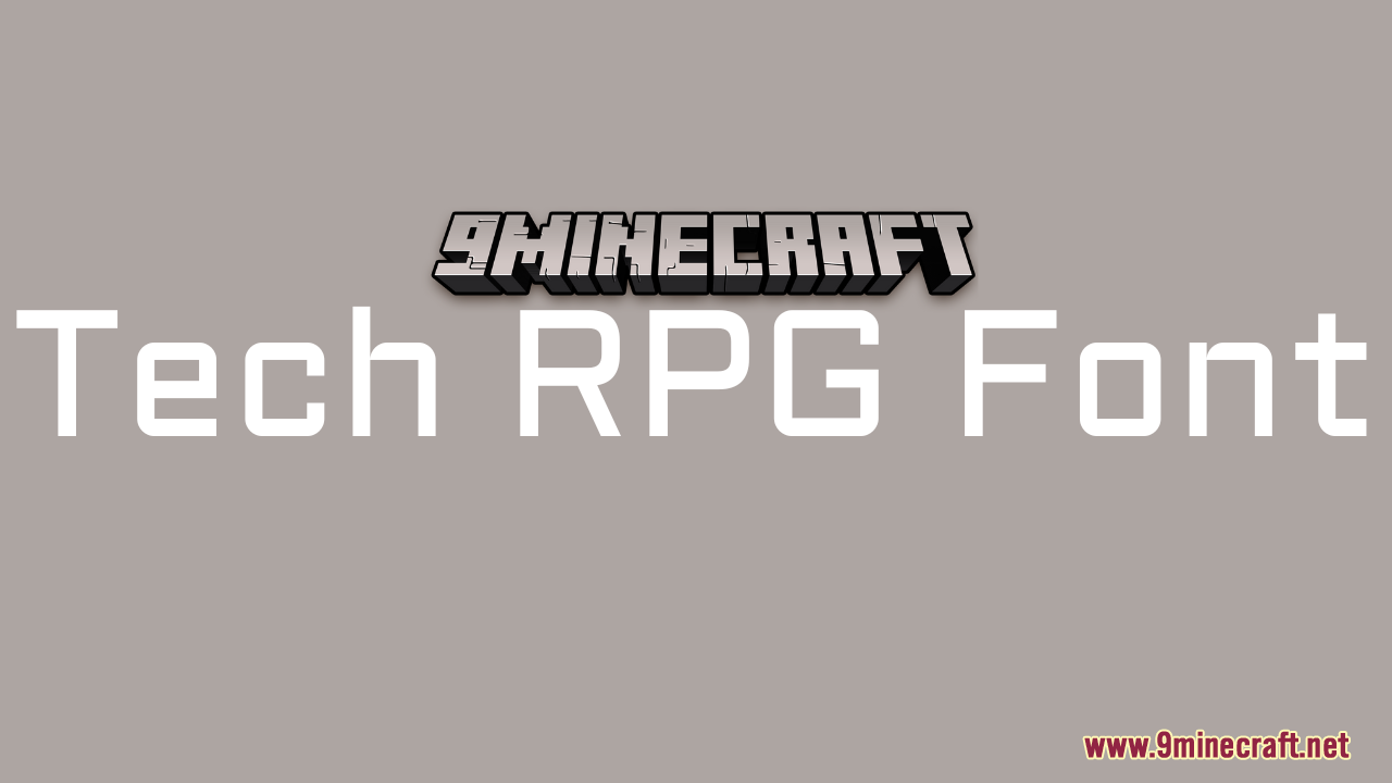 Tech RPG Font Resource Pack (1.21.1, 1.20.1) - Texture Pack 1