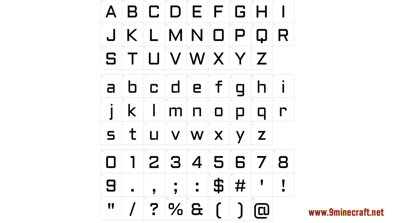 Tech RPG Font Resource Pack (1.21.1, 1.20.1) - Texture Pack 15