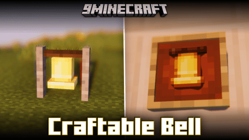 Craftable Bell Mod (1.21.1, 1.20.6) – Adds A Crafting Recipe For Bells Thumbnail