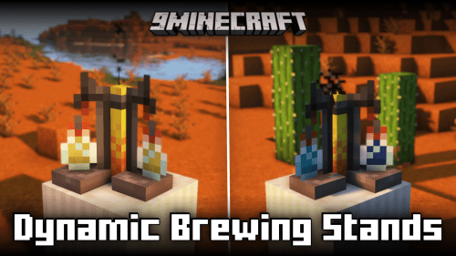 Dynamic Brewing Stands Mod (1.21.1, 1.20.4) – Brewing Stands With Potion Colors Thumbnail