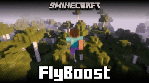 FlyBoost Mod (1.21.1, 1.21) – Increases Creative Flight Speed Thumbnail