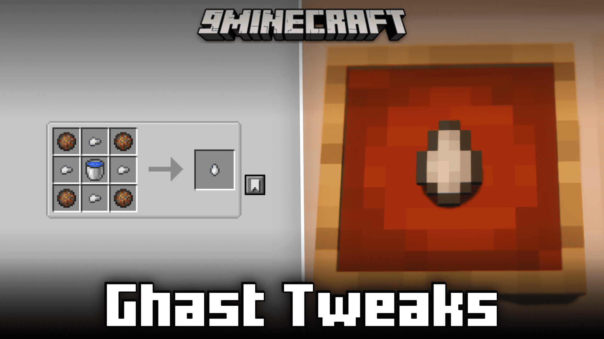 Ghast Tweaks Mod (1.21.1, 1.20.1) – Crafting Recipe For Ghast Tears Thumbnail