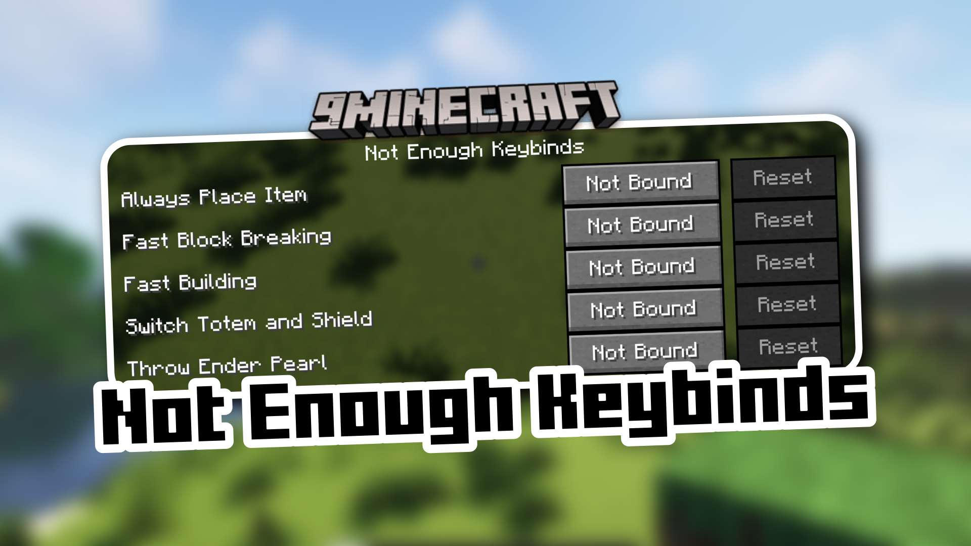 Not Enough Keybinds Mod (1.21.1, 1.20.6) - More Keybinds With Special Purposes 1