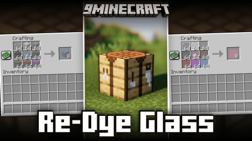 Re-Dye Glass Mod (1.21.1, 1.20.1) – Allows The Recoloring Of Glass Blocks & Glass Panes Thumbnail