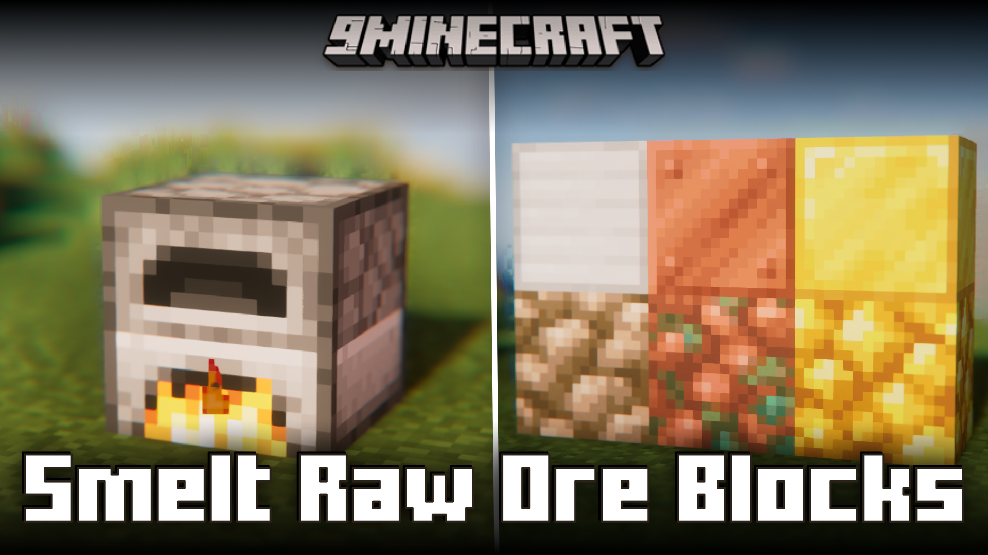 Smelt Raw Ore Blocks Mod (1.21.1, 1.20.1) - Smelt Raw Ore Blocks Into Metal Blocks 1