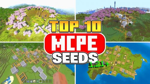 Top 10 Best Minecraft Seeds So Far (1.21.4, 1.21.1) – Bedrock Edition Thumbnail