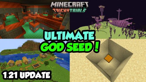 Top 3 New Ultimate God Seeds For Minecraft (1.21.4, 1.21.1) – Java Edition Thumbnail