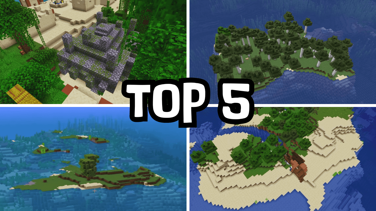 Top 5 Classic Island Seeds For Minecraft (1.21.4, 1.21.1) – Java Edition Thumbnail