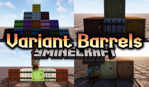 Variant Barrels Mod (1.21.1, 1.20.1) – Barrels for All Wood Types Thumbnail