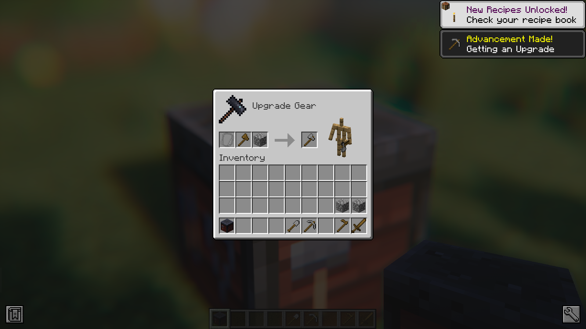 Wooden To Stone Tools Upgrades Mod (1.21.1, 1.20.1) - Tool Upgradation Feature 5