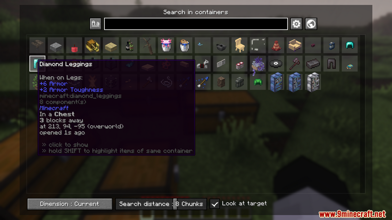 Container Searcher Mod (1.21.1, 1.20.1) - Saves Contents of Opened Containers 5