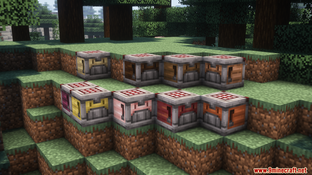 More Crafter Variants Mod (1.21.1) - 10 New Colorful Crafting Tables 5