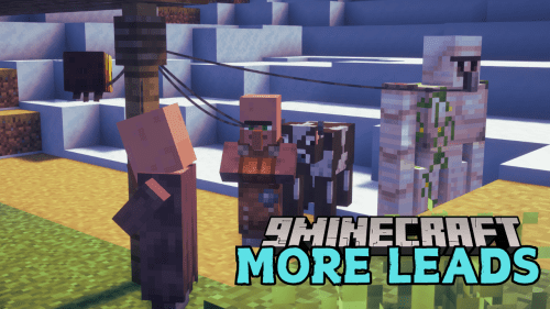 MoreLeads Mod (1.21.1, 1.20.1) – Lead Hostile Mobs Thumbnail