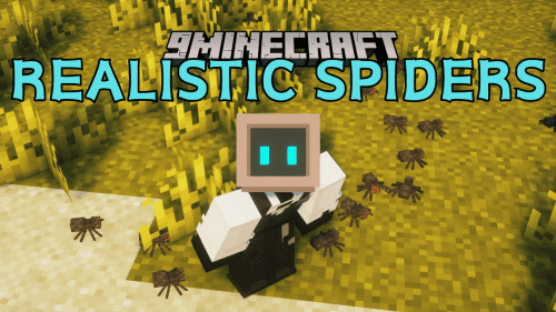 Realistic Spiders Mod (1.21.1) –  Spiders Are Smaller in Size Thumbnail